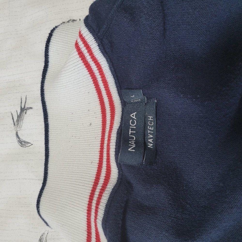 Nautica Dark Blue/ L Men Sweater - Picture 7 of 7